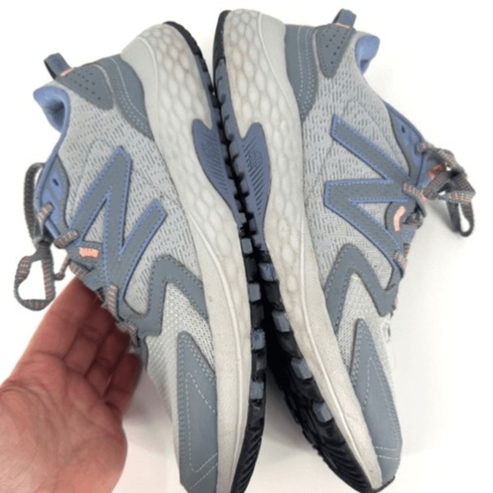 New Balance 410 V7 Trail Running‎ Sneaker Womens 11 Blue Grey WT410LG7 Gorpcore - Picture 4 of 12